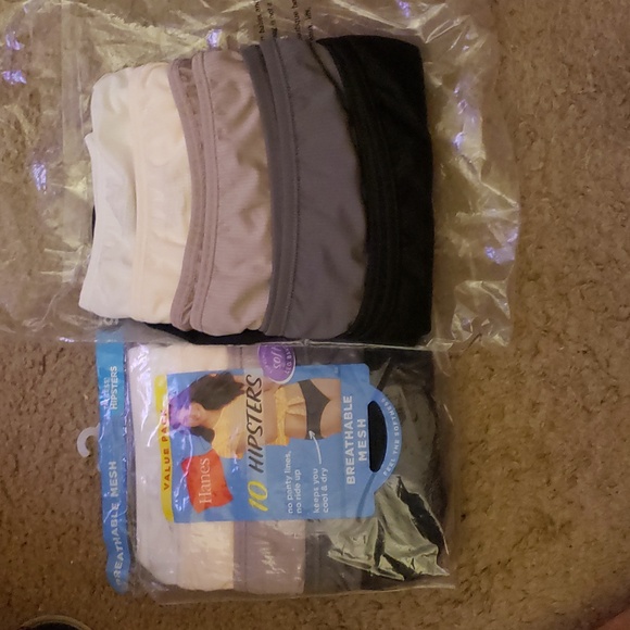 Hanes 10 pack Hipsters Panties, XXL/Size 9- 1 pkg - Picture 9 of 10